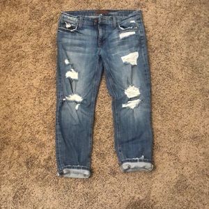 Slim crop Joe’s. Normal wear
